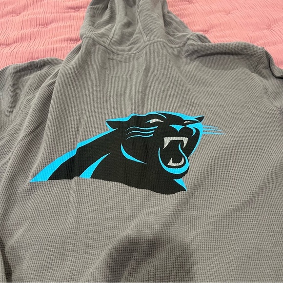 NFL Pro Line Gray Hoodie Carolina Panthers - Picture 8 of 8